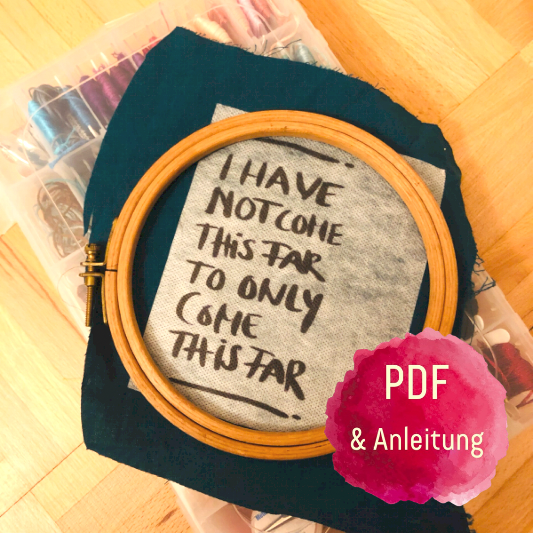 Affirmation zum achtsamen Sticken