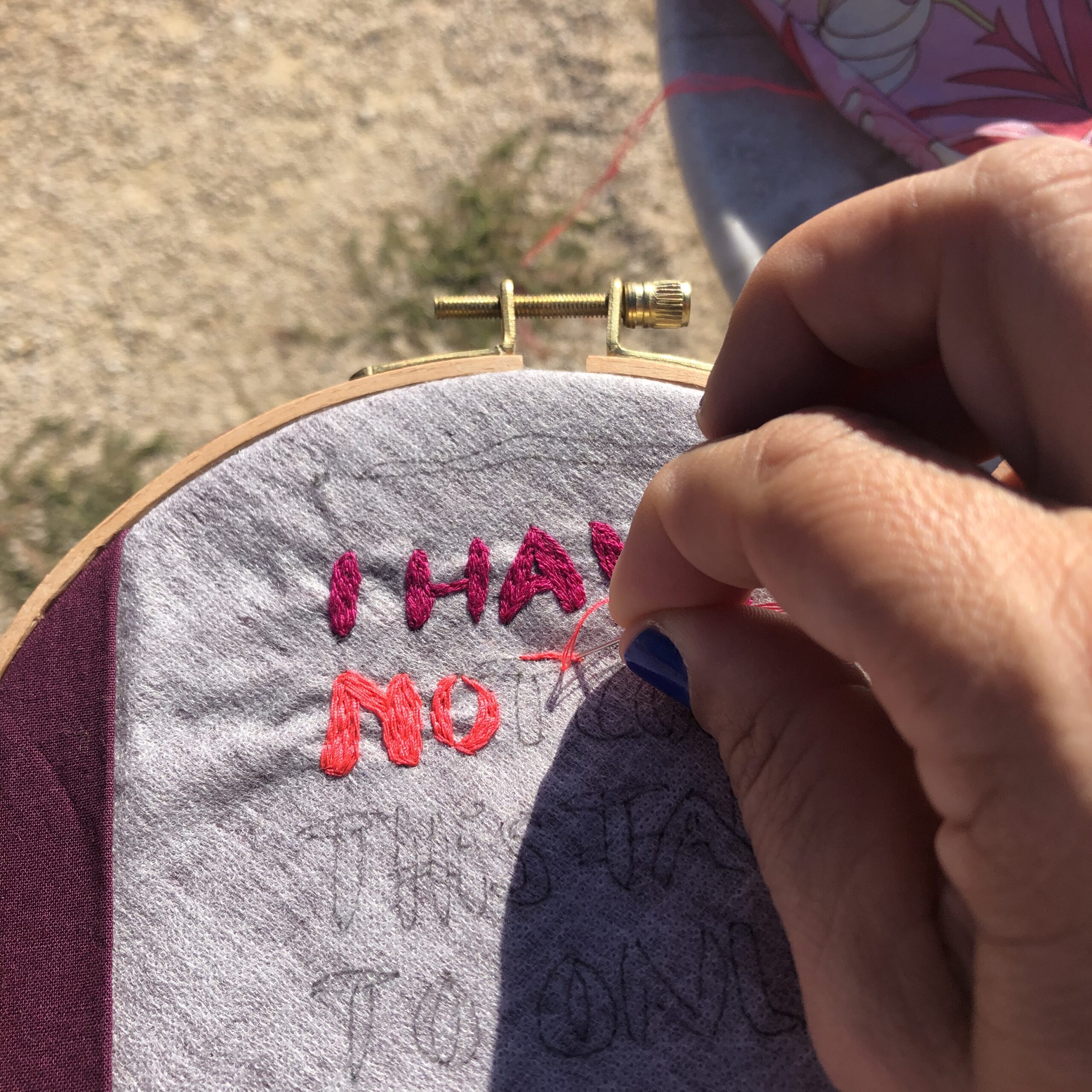 Stickmuster entsteht durch deine Farbwahl